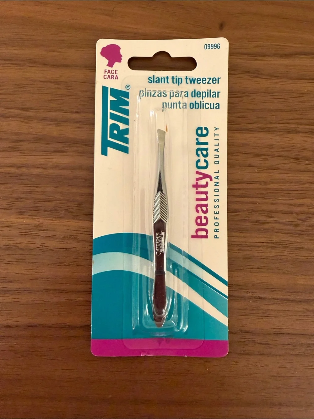 Trim Beauty Care Slant Tip Tweezers Precision Hair Removal New Sealed